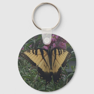 Chaveiro Borboleta Amarela e Preta Personalizada com Foto