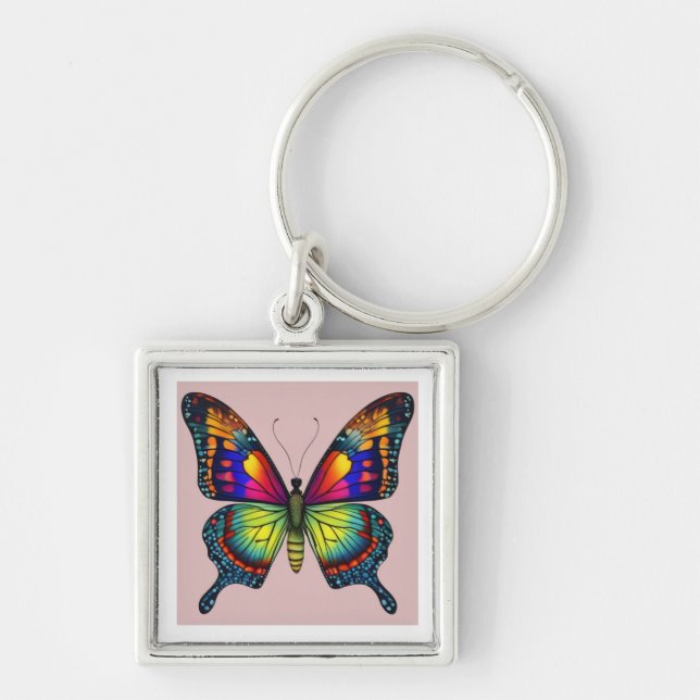 Chaveiro Borboleta arco-íris (Frente)