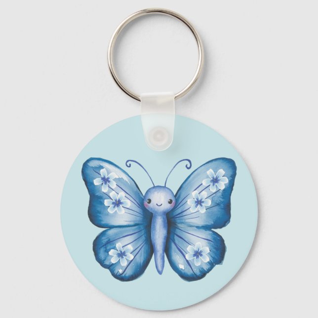 Chaveiro Borboleta Azul (Frente)