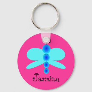 Chaveiro Borboleta azul bonito conhecida personalizada