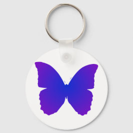 Chaveiro Borboleta Azul e Roxa