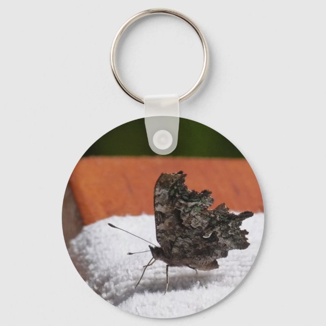 Chaveiro Borboleta de Camuflagem Escura (Frente)