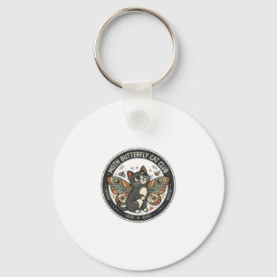 Chaveiro Borboleta De Traça Gato Arte Vetorial POD - Borbol