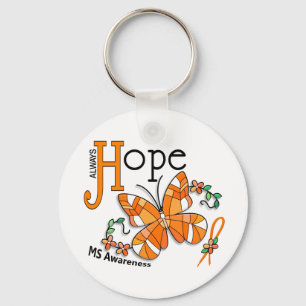 Chaveiro Borboleta de vidro contida MS