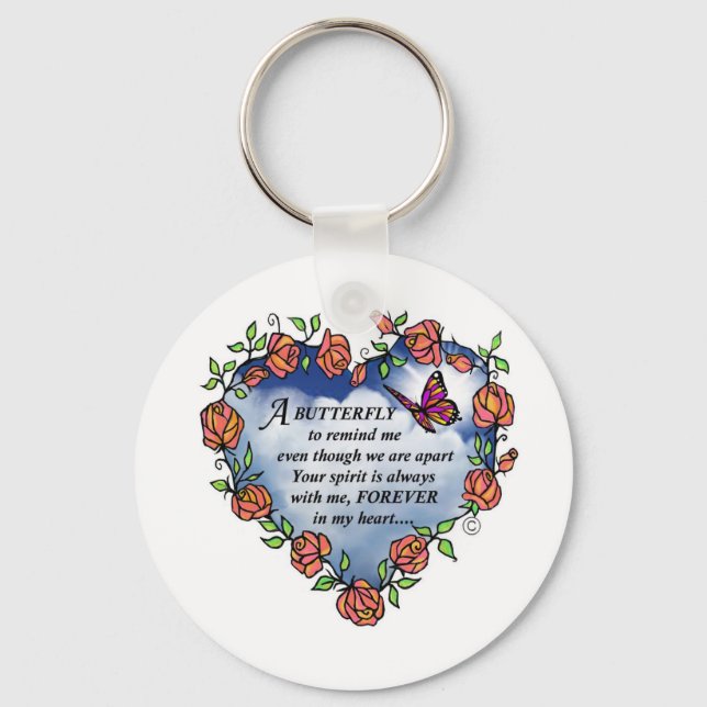 Chaveiro Borboleta do Céu (Frente)