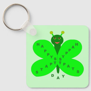 Chaveiro Borboleta do Dia de São Patrício