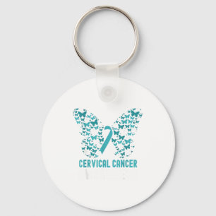 Chaveiro Borboleta do Mês de Conscientização do Câncer do C