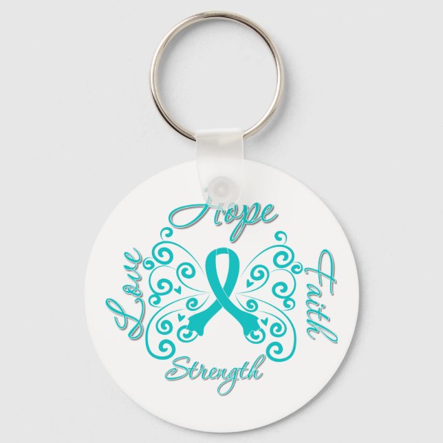 Chaveiro Borboleta do Motto Scleroderma Hope (Frente)