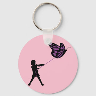 Chaveiro Borboleta em uma cadeia de teclas Leash