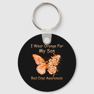 Chaveiro Borboleta Eu Visto Laranja Para Meu Filho Rsd Crps