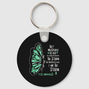 Chaveiro Borboleta Fofa Prevenção à Depressão Ptsd Exército