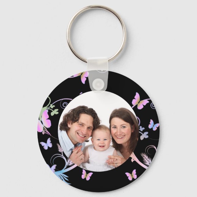 Chaveiro Borboleta/ Foto (Frente)