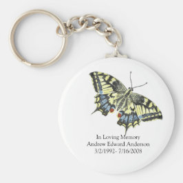 Chaveiro Borboleta Memorial Personalizada Em Memória Carinh