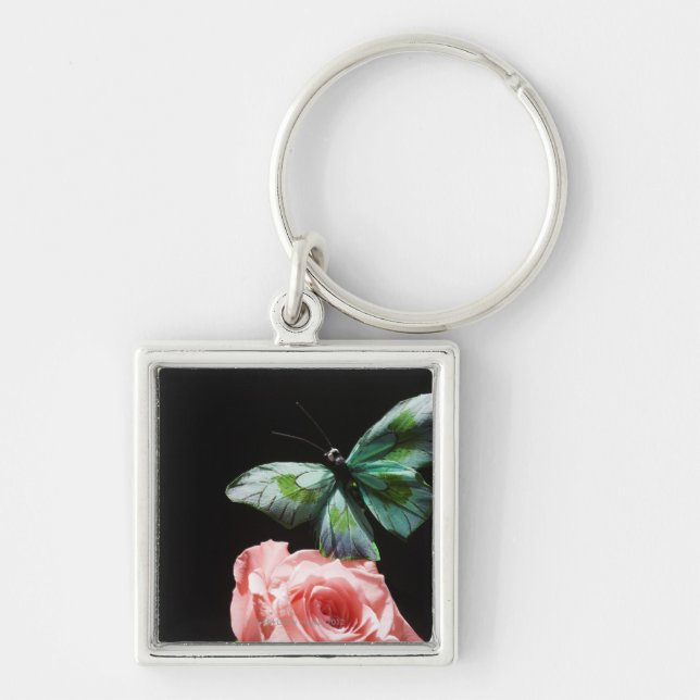 Chaveiro Borboleta na flor (Frente)