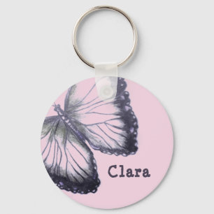 Chaveiro Borboleta personalizada esboçada