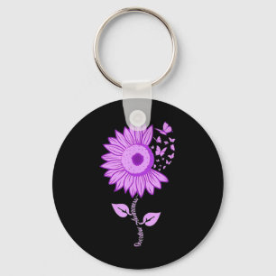 Chaveiro Borboleta Roxo Fita Roxo Awarene Sobredosagem de G
