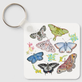 Chaveiro Borboletas Aquarela em Voo