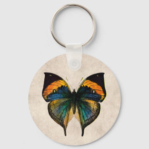 Chaveiro Borboletas da ilustração 1800's da borboleta do