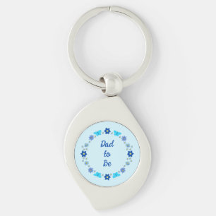 Chaveiro Borboletas e flores do menino azul personalizadas