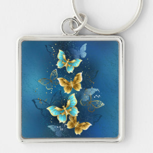 Chaveiro Borboletas ouros