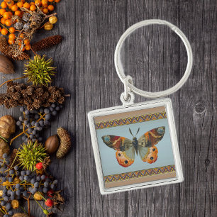 Chaveiro Borda bonito da Borboleta do Monarca