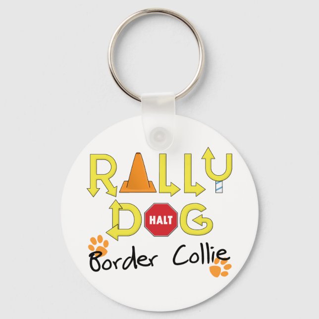 Chaveiro Borda Collie Rally Dog (Frente)