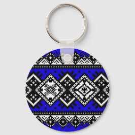 Chaveiro Bordado Azul