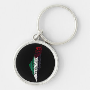 Chaveiro Bordado Palestino tatreez Mapa de bandeira livre