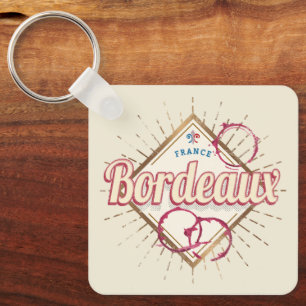 Chaveiro Bordeaux Nouvelle-Aquitaine França Retro Wine