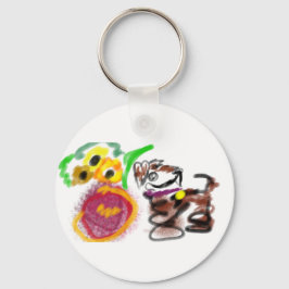 Chaveiro Border Collie sunflowers 