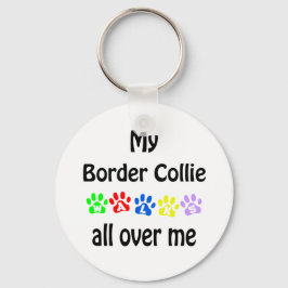 Chaveiro Border Collie Walks Design