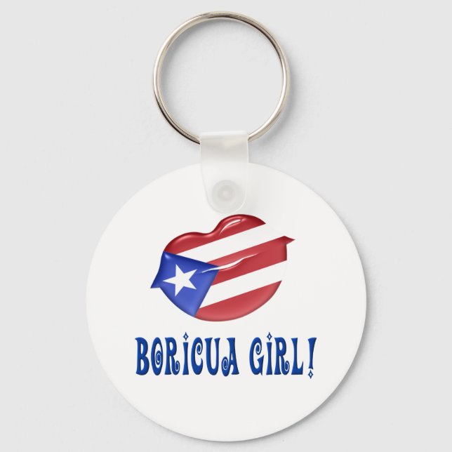 Chaveiro Boricua Girl (Frente)
