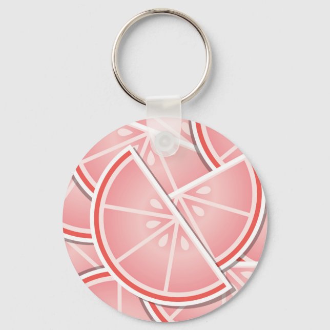 Chaveiro Borras de toranja cor-de-rosa-fungo (Frente)