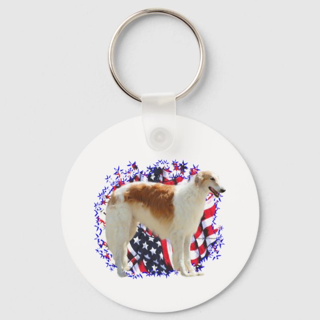 Chaveiro Borzoi Patriot (Frente)