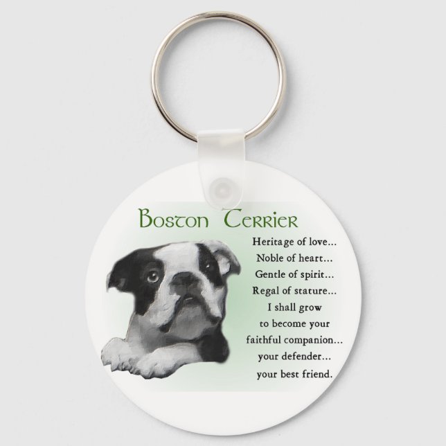 Chaveiro Boston Terrier Gifts (Frente)