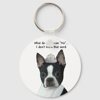 Chaveiro Boston Terrier: O Que Você Quer Dizer "Não"?