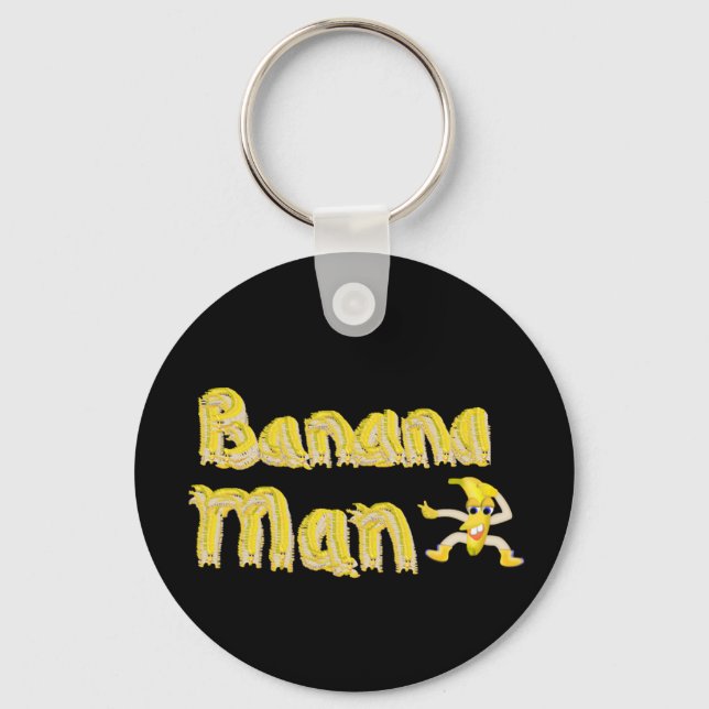 Chaveiro botão Banana Man (Frente)