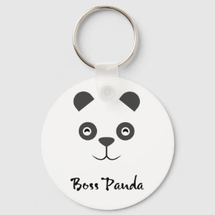 Chaveiro Botão da panda do chefe