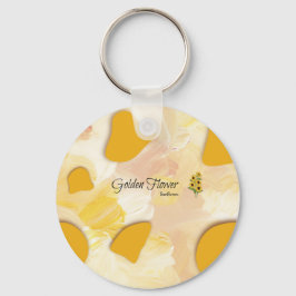 Chaveiro botão de girassol