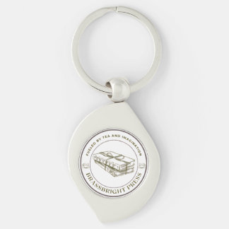 Chaveiro Botão de imprensa Brassbright