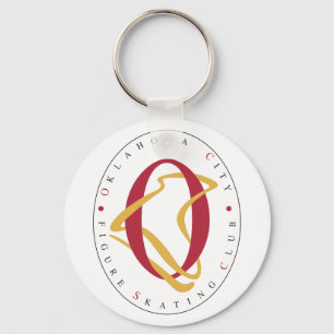 Chaveiro Botão do Clube de Patinação de Oklahoma City Figur