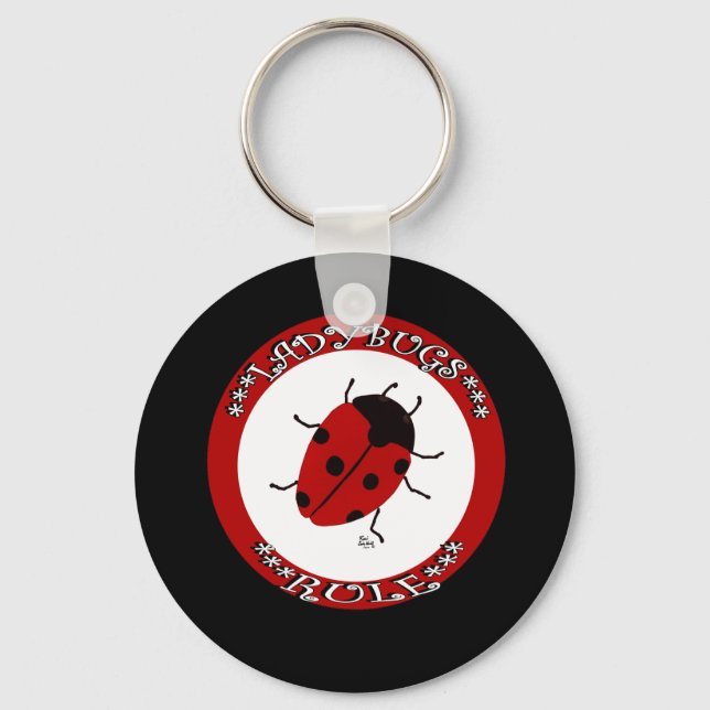 Chaveiro Botão Ladybug (Frente)