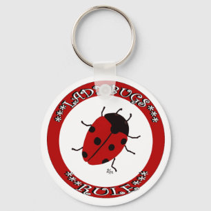 Chaveiro Botão Ladybug