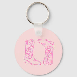 Chaveiro Botas de Cowgirl Barbie Rosa de Solteira