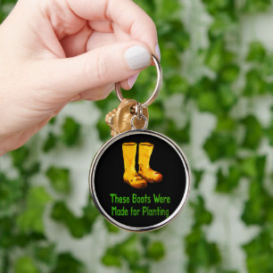Chaveiro Botas Divertidas de Jardinagem Feitas Para Plantar