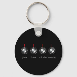 Chaveiro Botões do ampère da guitarra