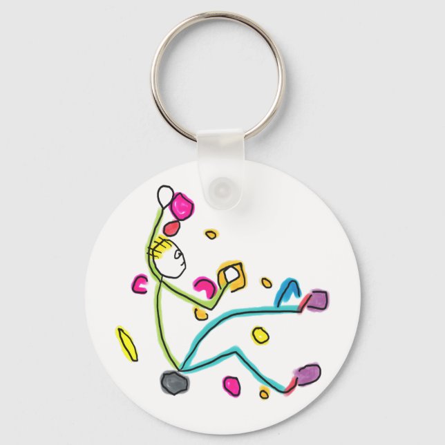 Chaveiro Bouldering Stickman (Frente)