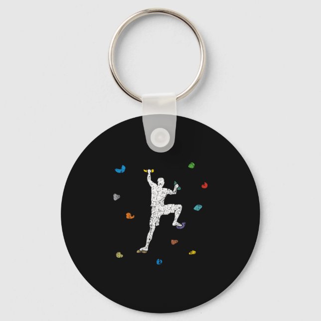 Chaveiro Bouldering Wall Climber Gift Idea (Frente)