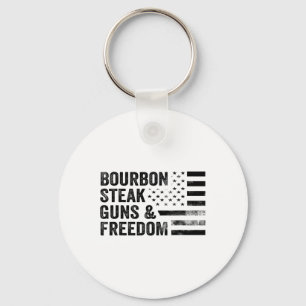 Chaveiro Bourbon Steak Guns E Freedom Usa Flag Whiskey Pa