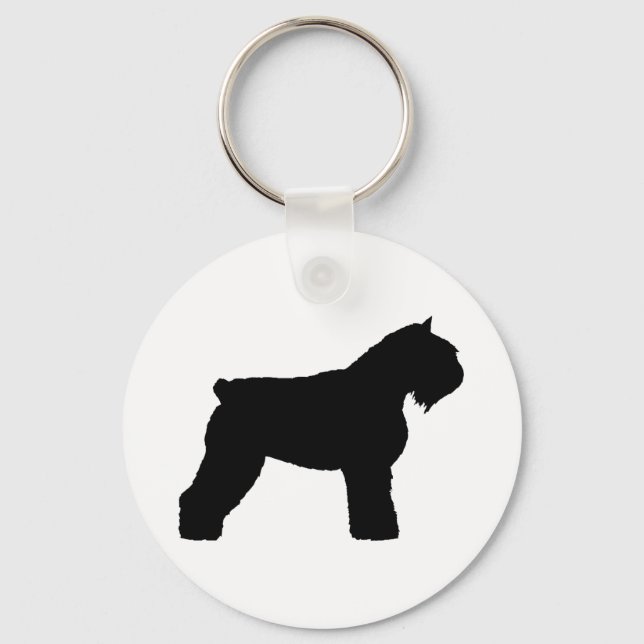Chaveiro Bouvier des Flandres Dog (a preto) (Frente)